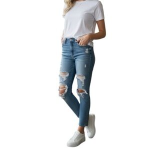 American Eagle Distressed Curvy High-Rise Jegging Jeans Size 10 Short or W30 L26